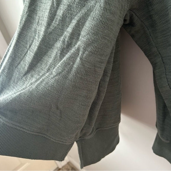 Aerie Endless Summer Polo Sweatshirt Green - Picture 7 of 12